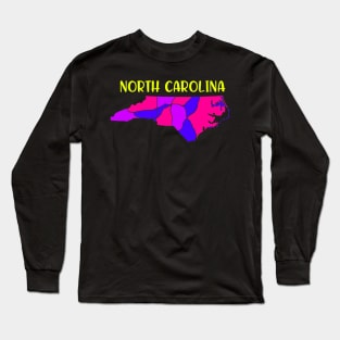 USA State: North Carolina Long Sleeve T-Shirt